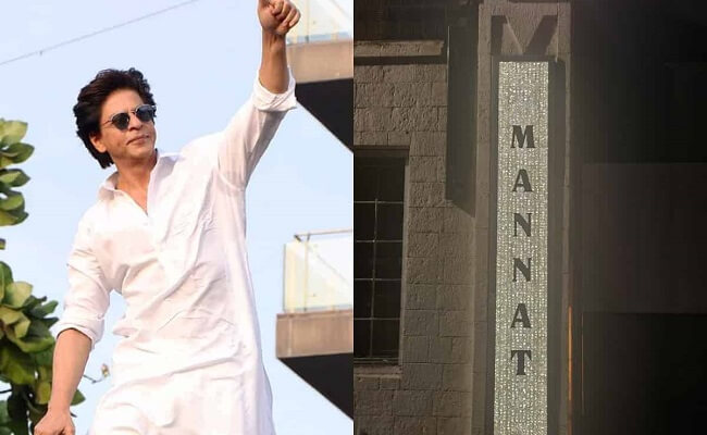 SRK's Mannat gets a diamond studded nameplate